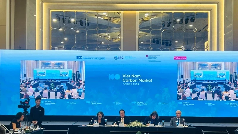 2025年越南碳市場論壇在河內(nèi)召開。（圖：明芳 攝）